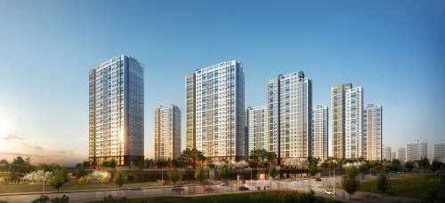 이미지캡션 : 포스코건설 '관저 더샵' 투시조감도